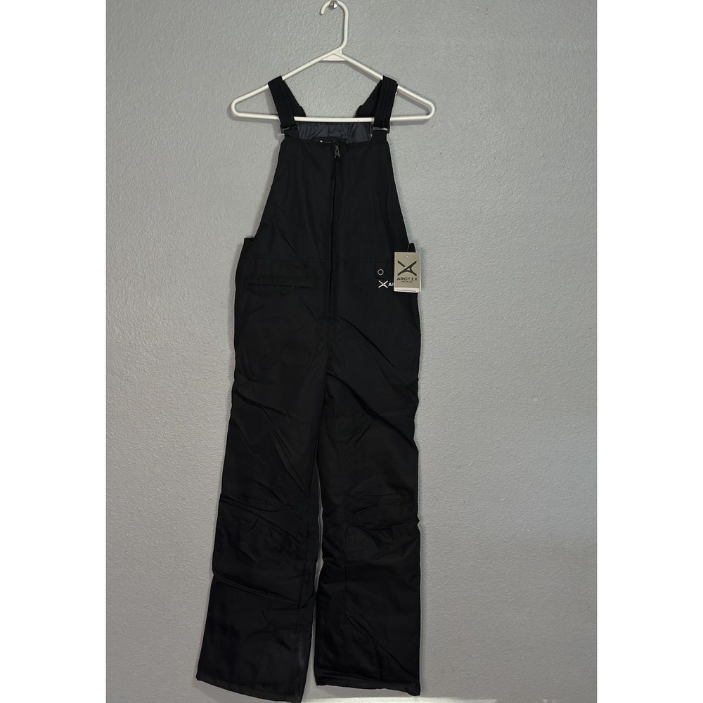 Arctix Kids Insulated Snow Bib Overalls Black Size L 14/16 NWT Winter Ski Pants
